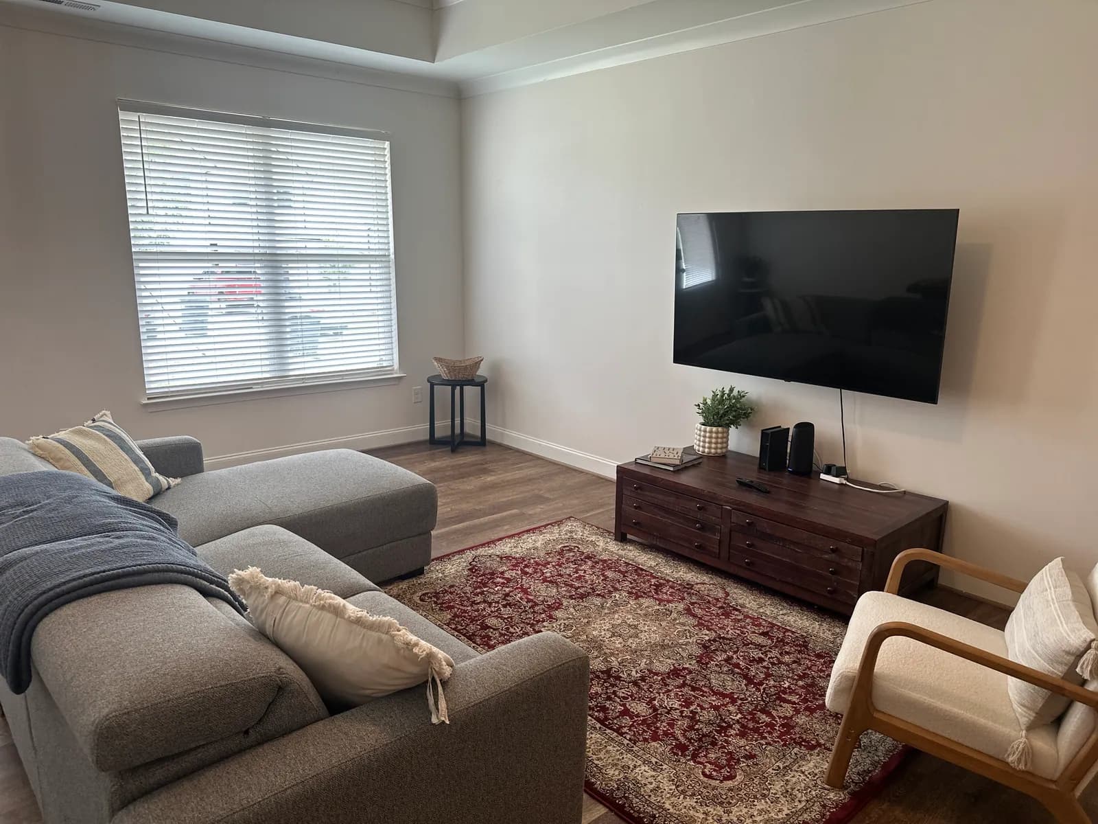 Furnished living room with sofa seating at 2 Solis Court